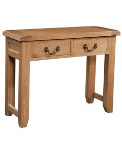 Canterbury Oak 2 Drawer Console Table