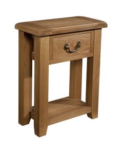 Canterbury Oak Small 1 Drawer Console Table