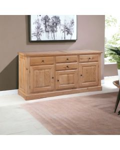 Tampa Oak Large 3 Door 4 Drawer Sideboard