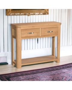 Trieste Large Console Table-Oak Finish