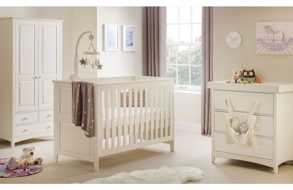 Clara Pine over Chest of Drawer Stone White