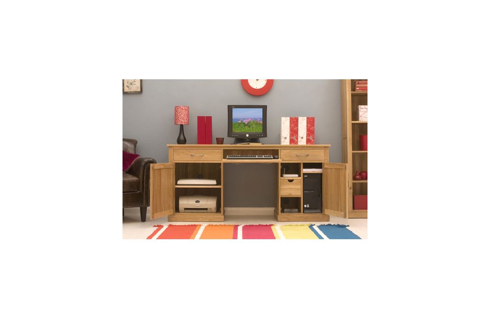 Mobel oak top hidden home office