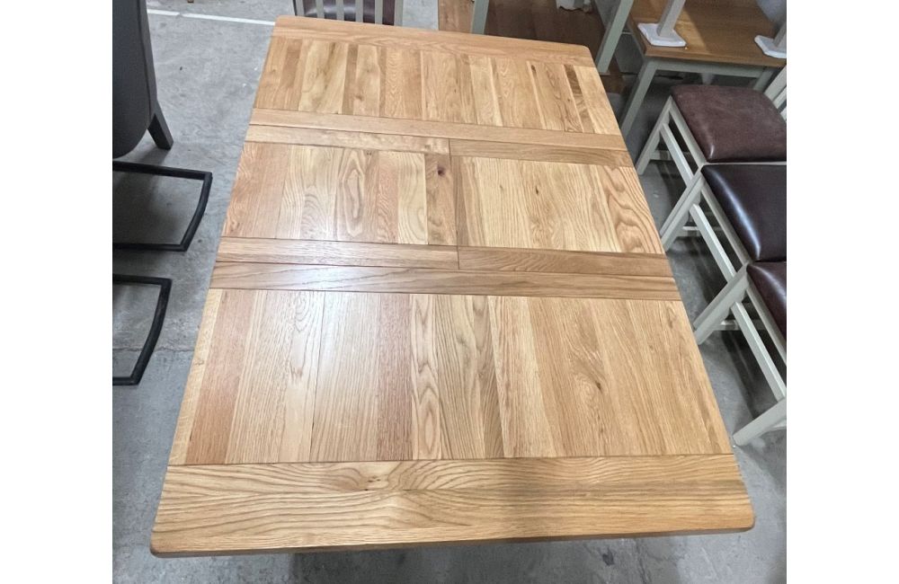 Extending oak dining table cheap