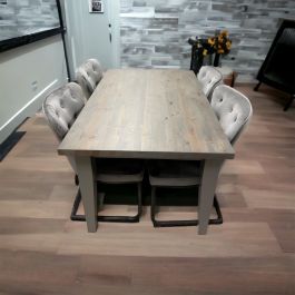 Pine Dining Table Four Dining Chairs