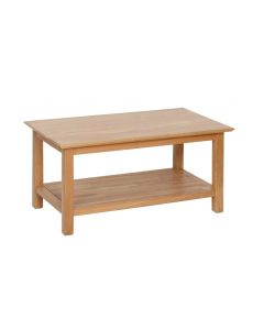 Lindale Oak Coffee Table with Shelf