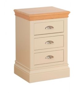 Lincoln 3 Drawer Bedside Cabinet -Choice of Colours