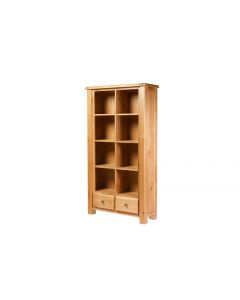 Sierra Oak Large Bookcase with 2 Drawers