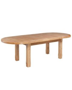 Tampa Oak Oval Double Extending Table 176/256cm